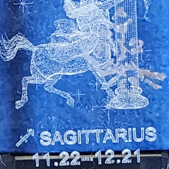 Laser Etched Sagittarius 11.22 - 12.21 - Picture 5 of 5